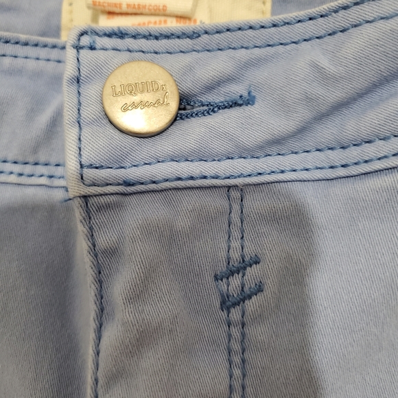 Blue women's shorts - Picture 4 of 9